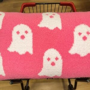 NEW Cupcakes and Cashmere Hot Pink Ghost Pillow